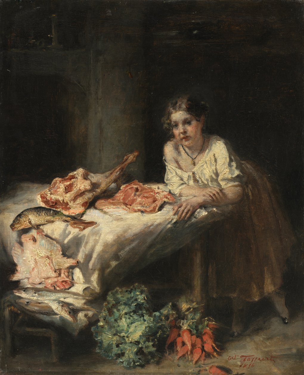 Die Küche des Bürgers von Octave Tassaert