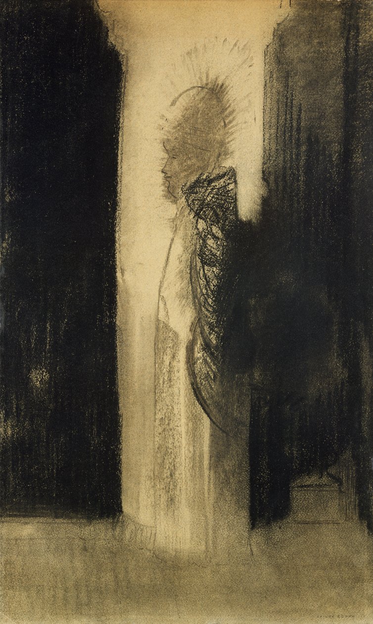 Die Erscheinung, 1890-95 von Odilon Redon