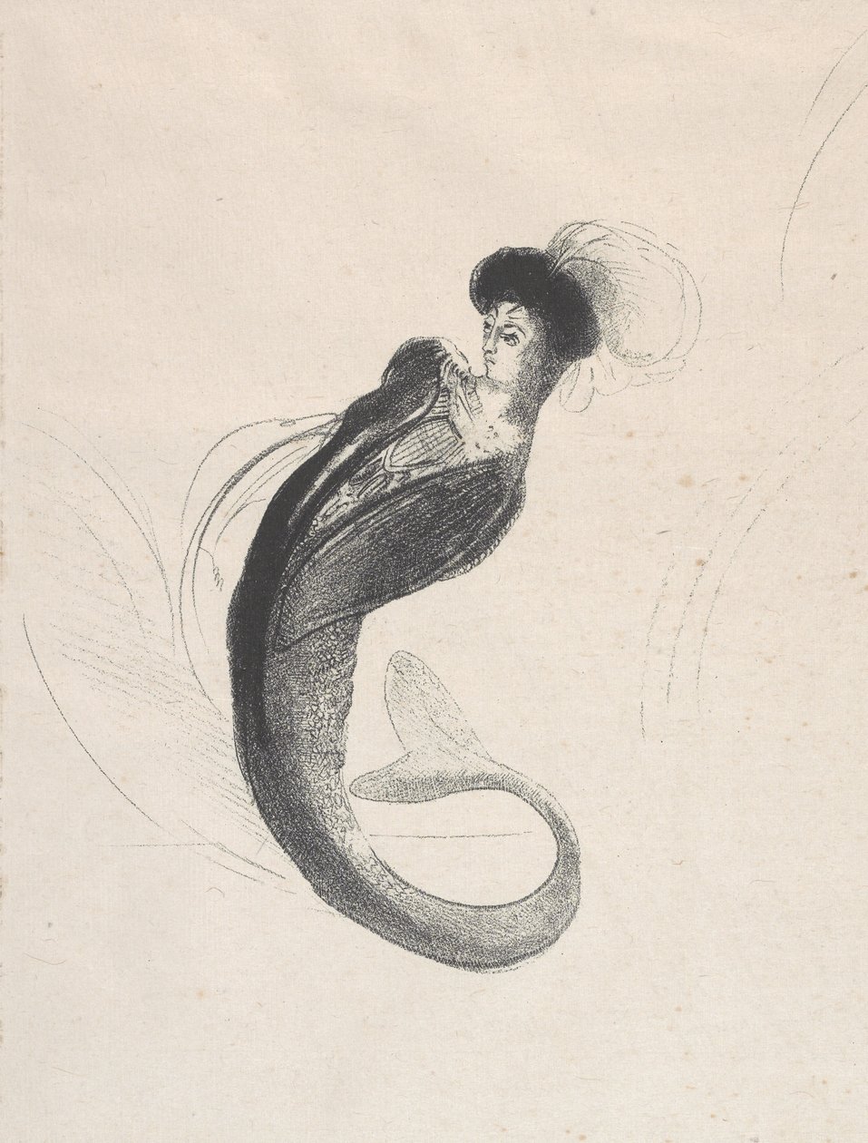Unbetitelter Probedruck von Odilon Redon