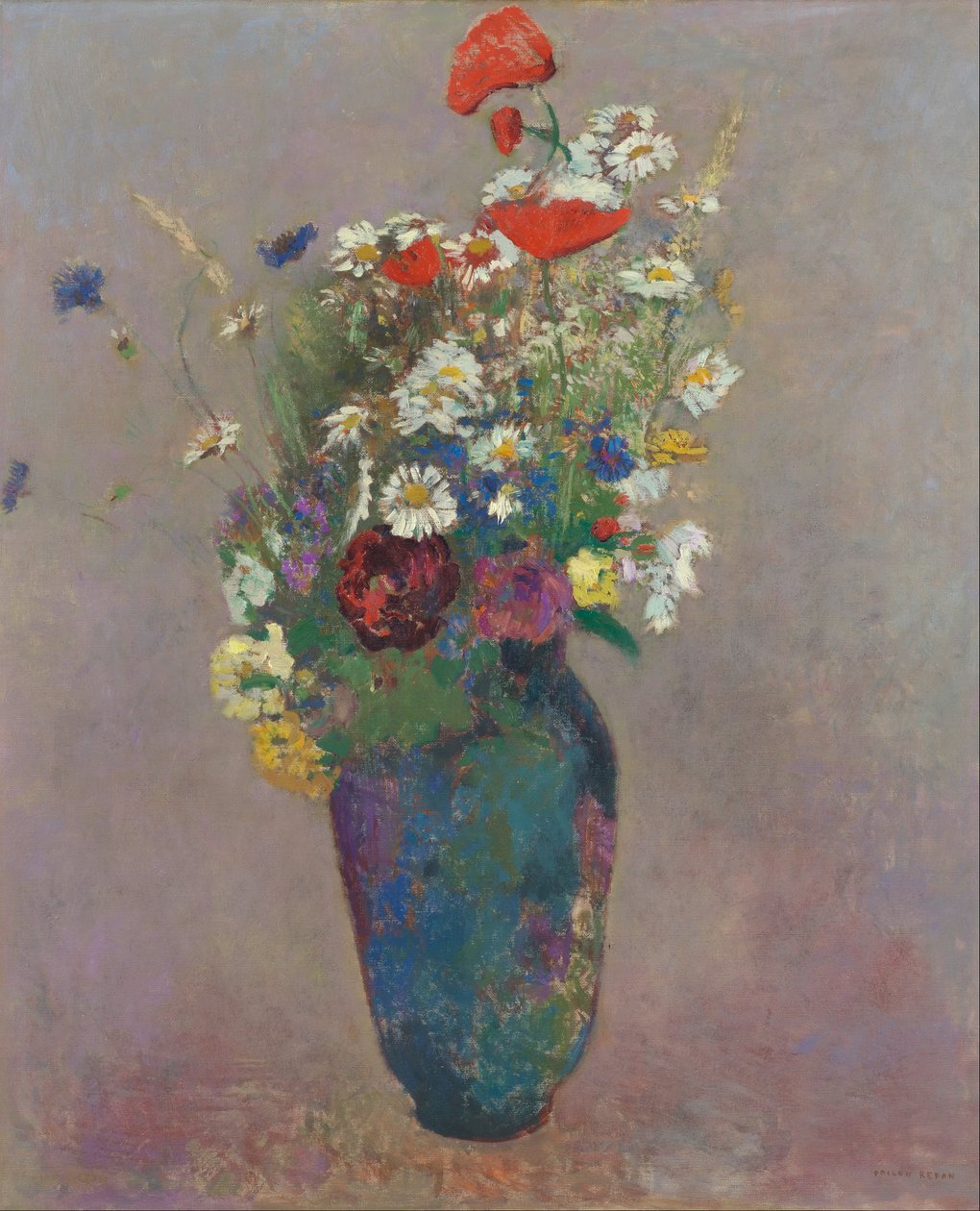 Vision - Blumenvase von Odilon Redon