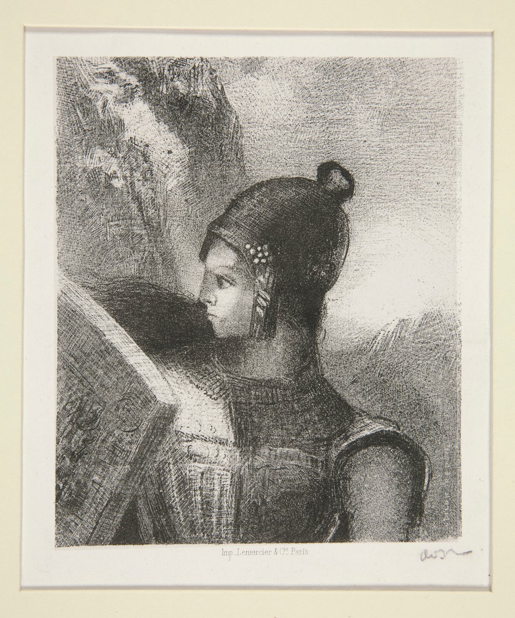 Brünnhilde, Frontispiz der La Revue Wagnerienne von Odilon Redon