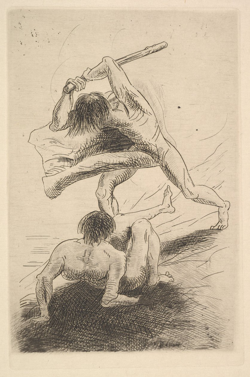 Kain und Abel, 1886 von Odilon Redon