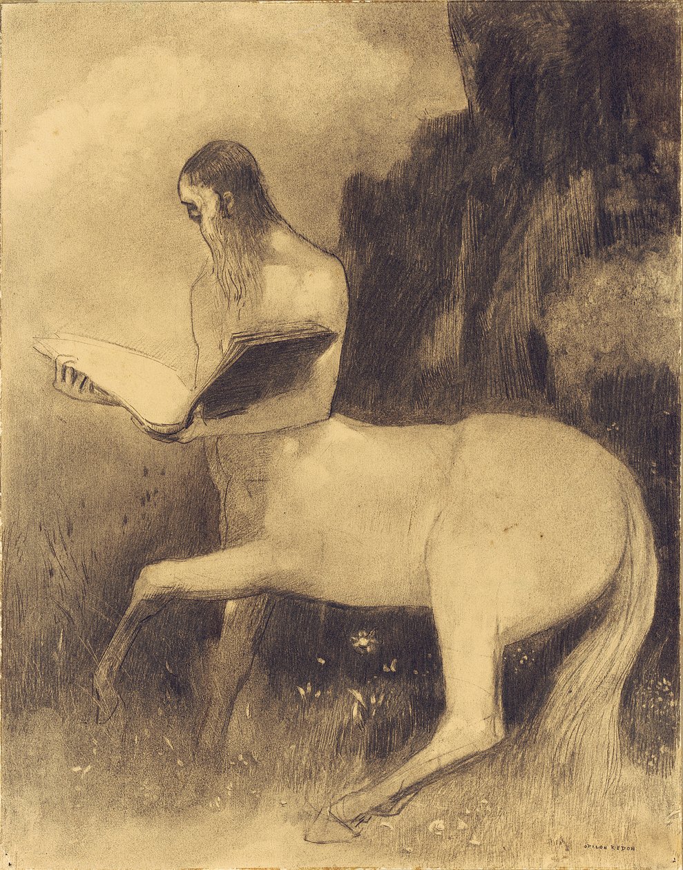 Lesender Zentaur von Odilon Redon