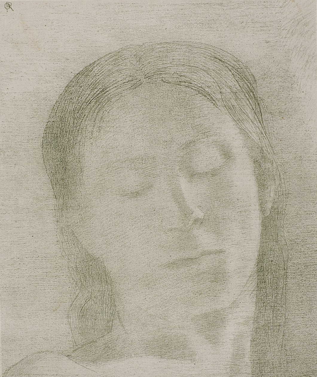 Geschlossene Augen von Odilon Redon