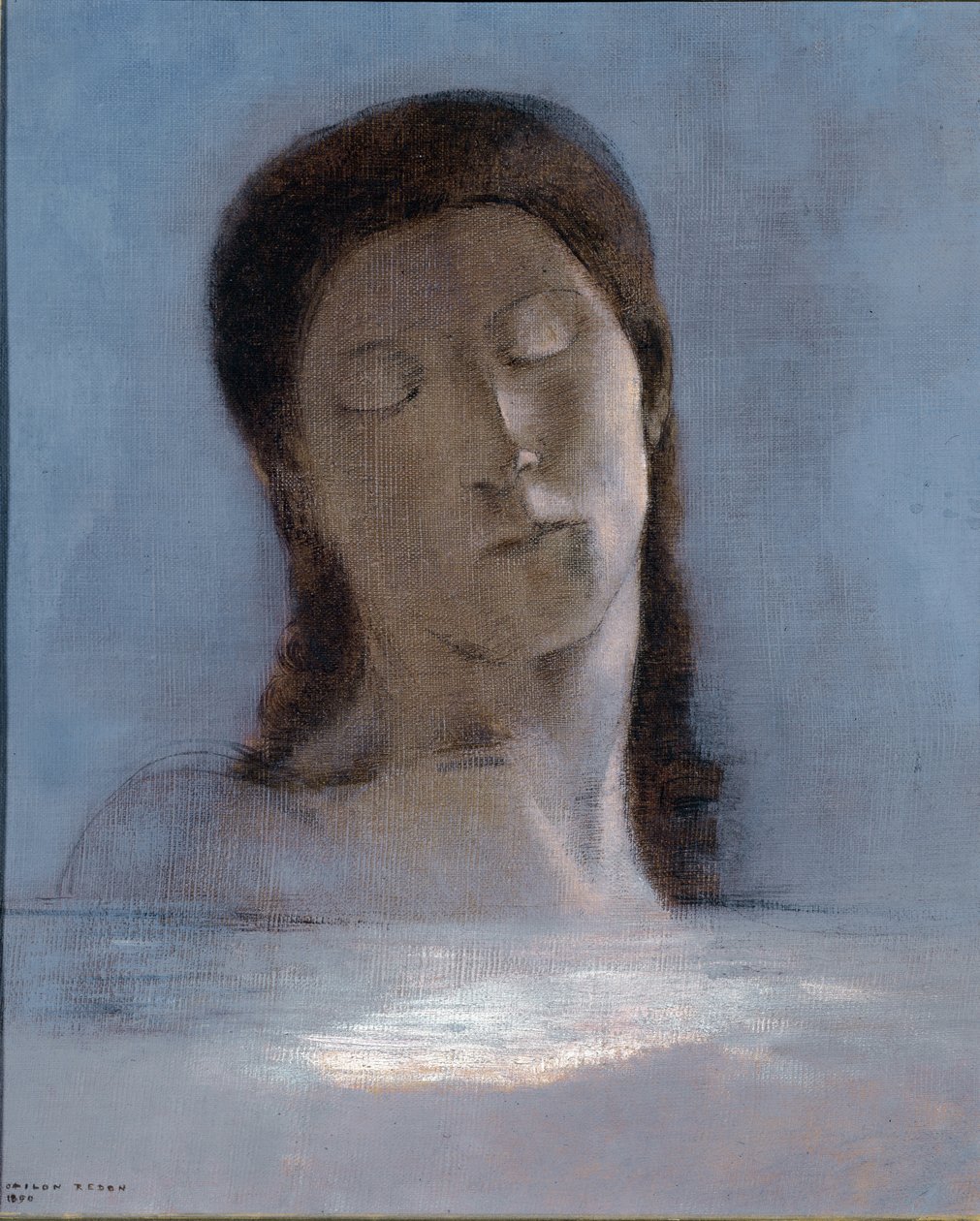 Geschlossene Augen von Odilon Redon