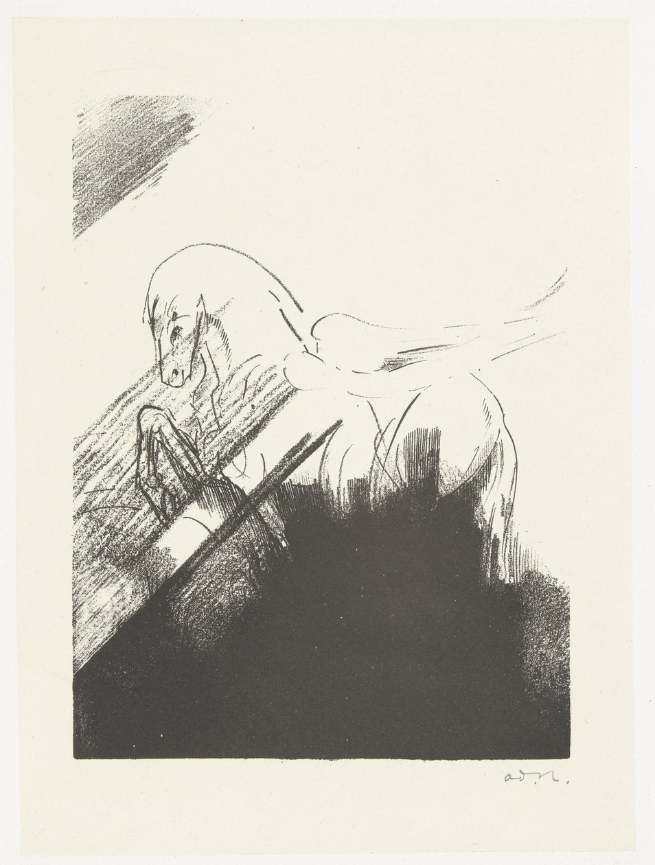 Geflügeltes Pferd von Odilon Redon