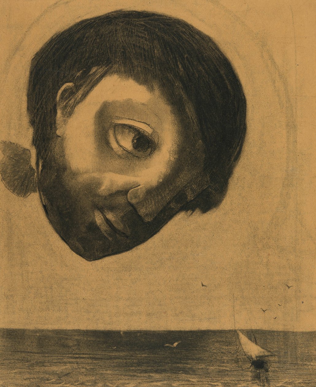 Schutzgeist der Gewässer von Odilon Redon