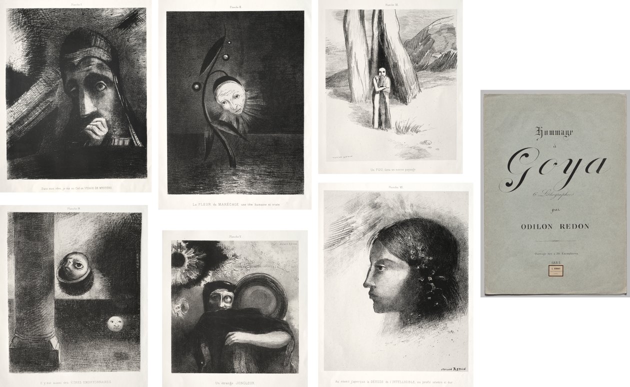 Hommage an Goya von Odilon Redon