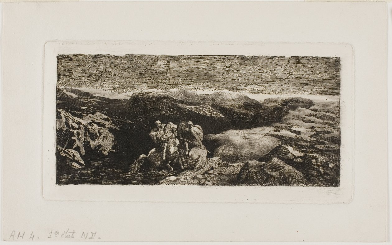 Reiter im Kampf von Odilon Redon