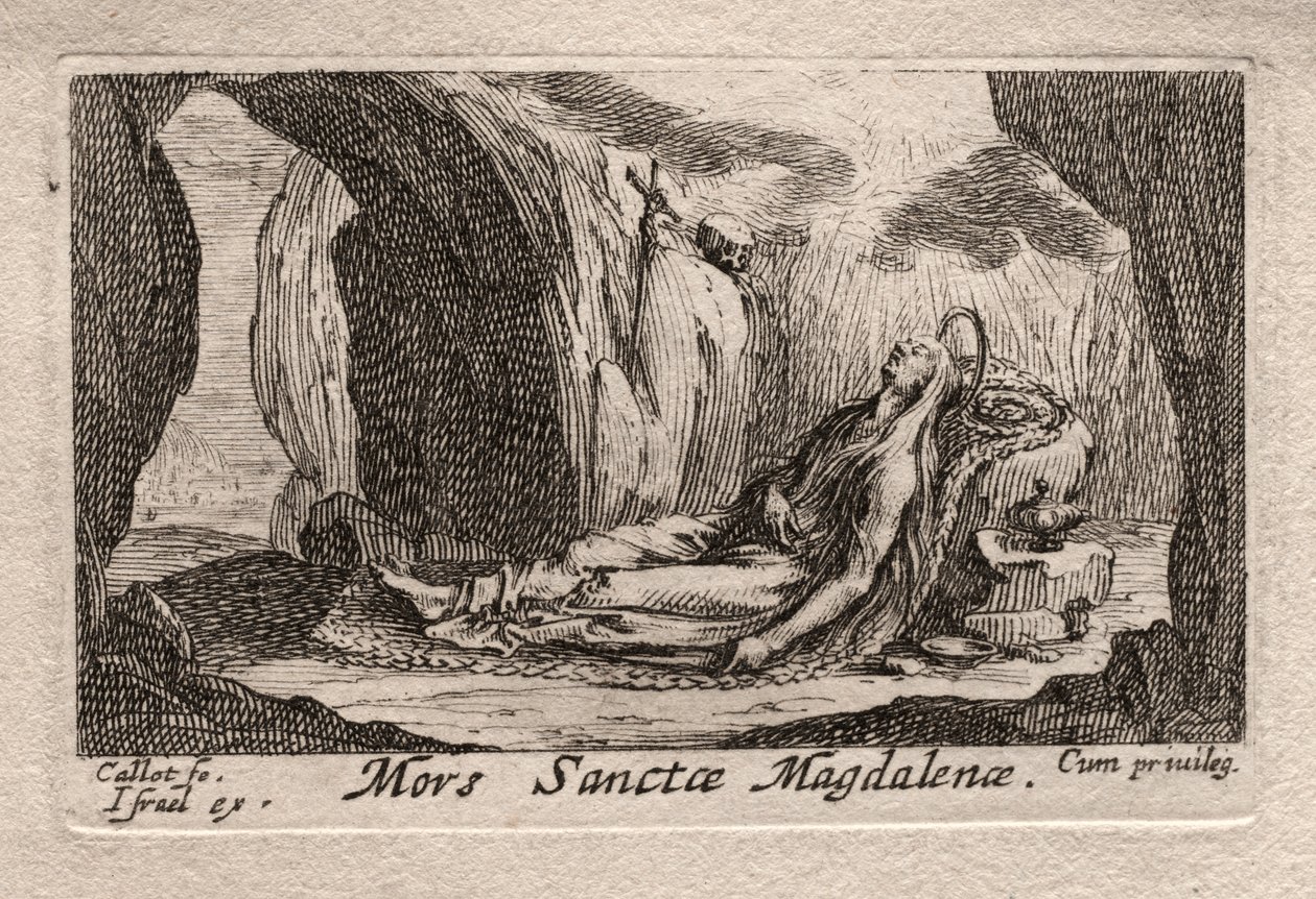 Die Büßer: Tod der Heiligen Magdalena von Odilon Redon
