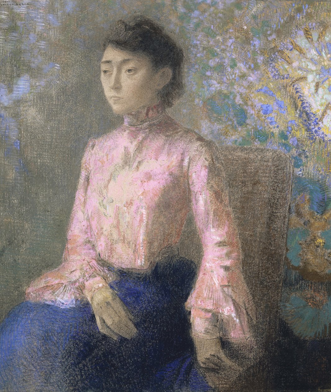 Porträt von Miss Jeanne Chaîne, 1903 von Odilon Redon