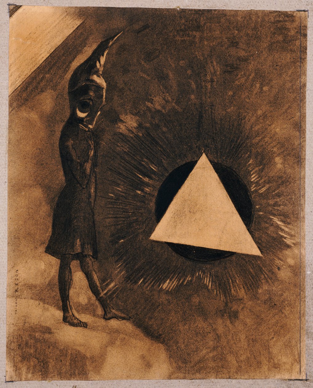 Sorge um das Absolute. Philosoph, 1881 von Odilon Redon