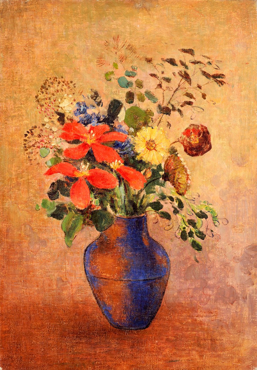 Die blaue Vase von Odilon Redon