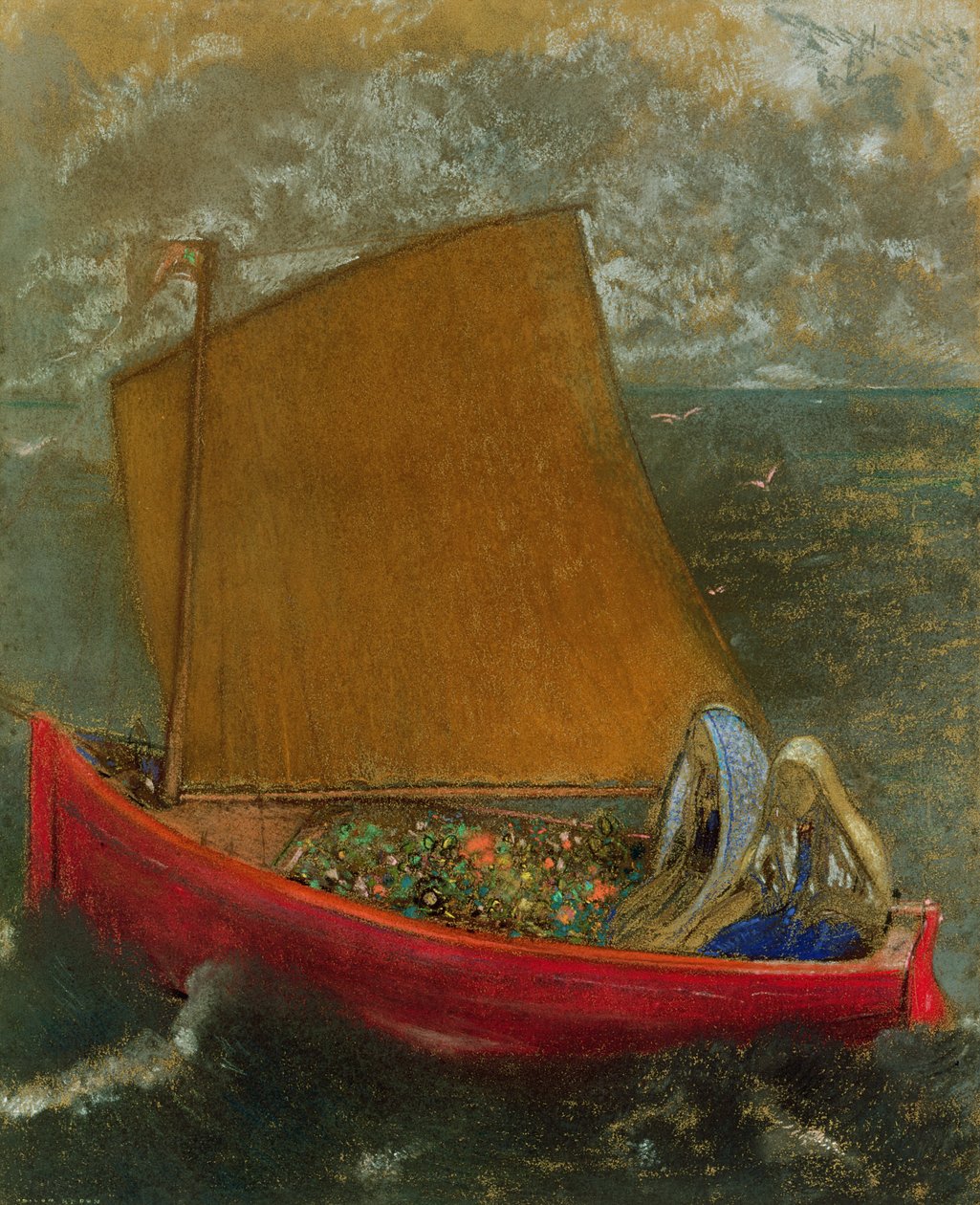 Das gelbe Segel, ca. 1905 von Odilon Redon