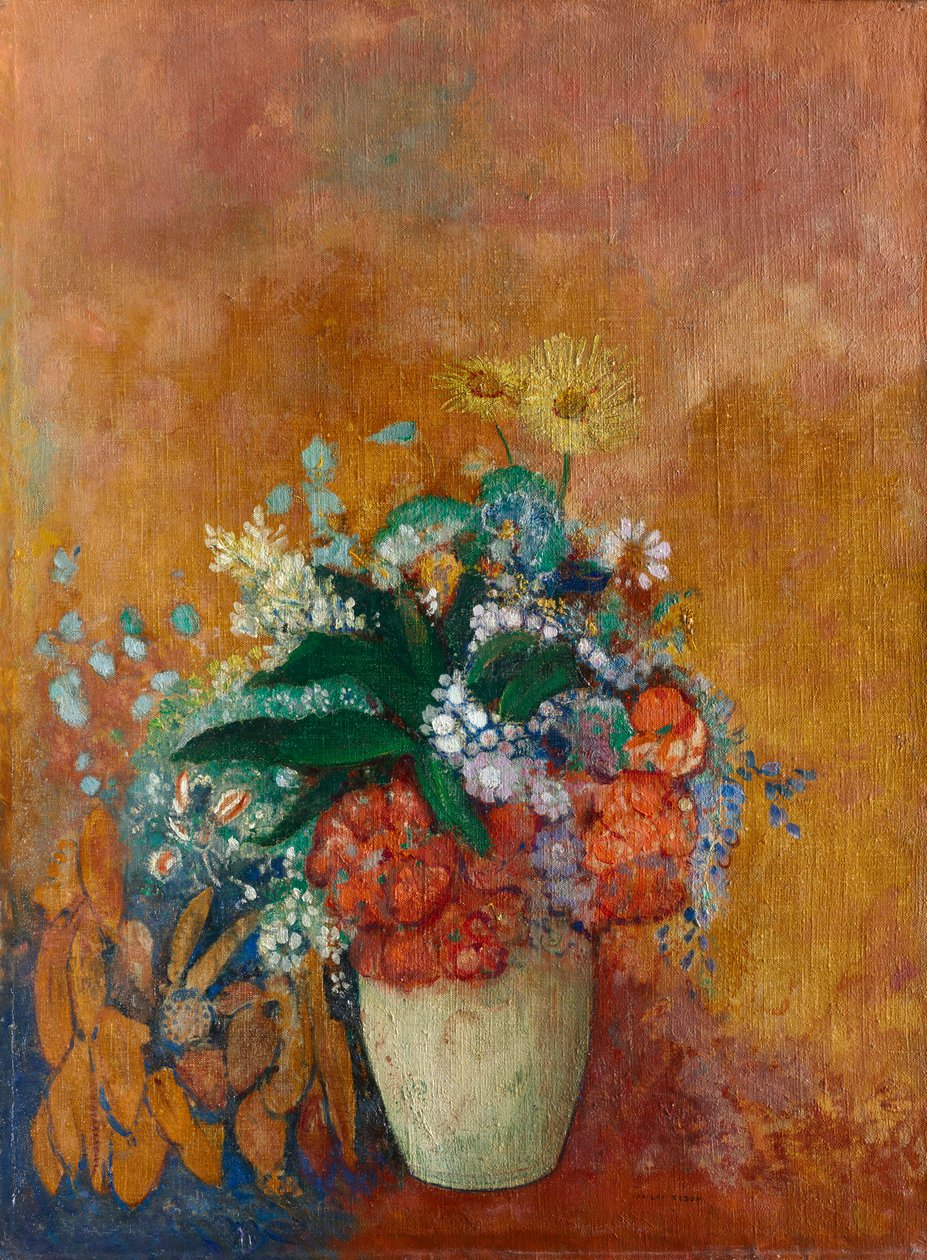 Blumenvase, ca. 1905 von Odilon Redon