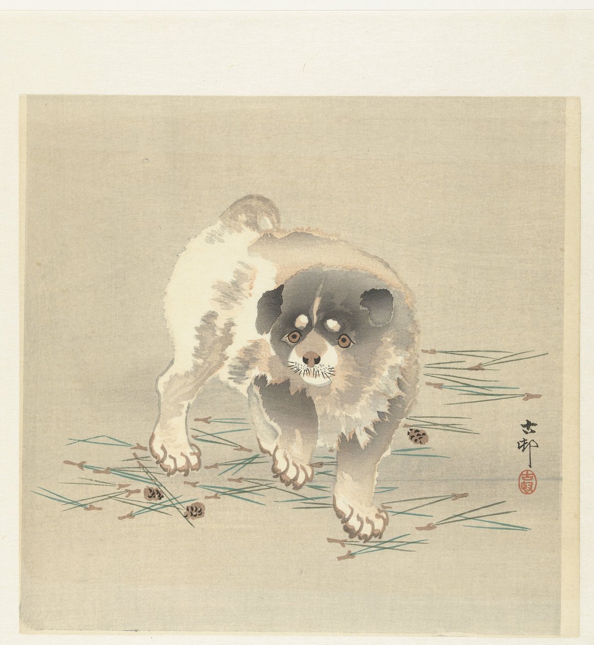 Junger Hund von Ohara Koson