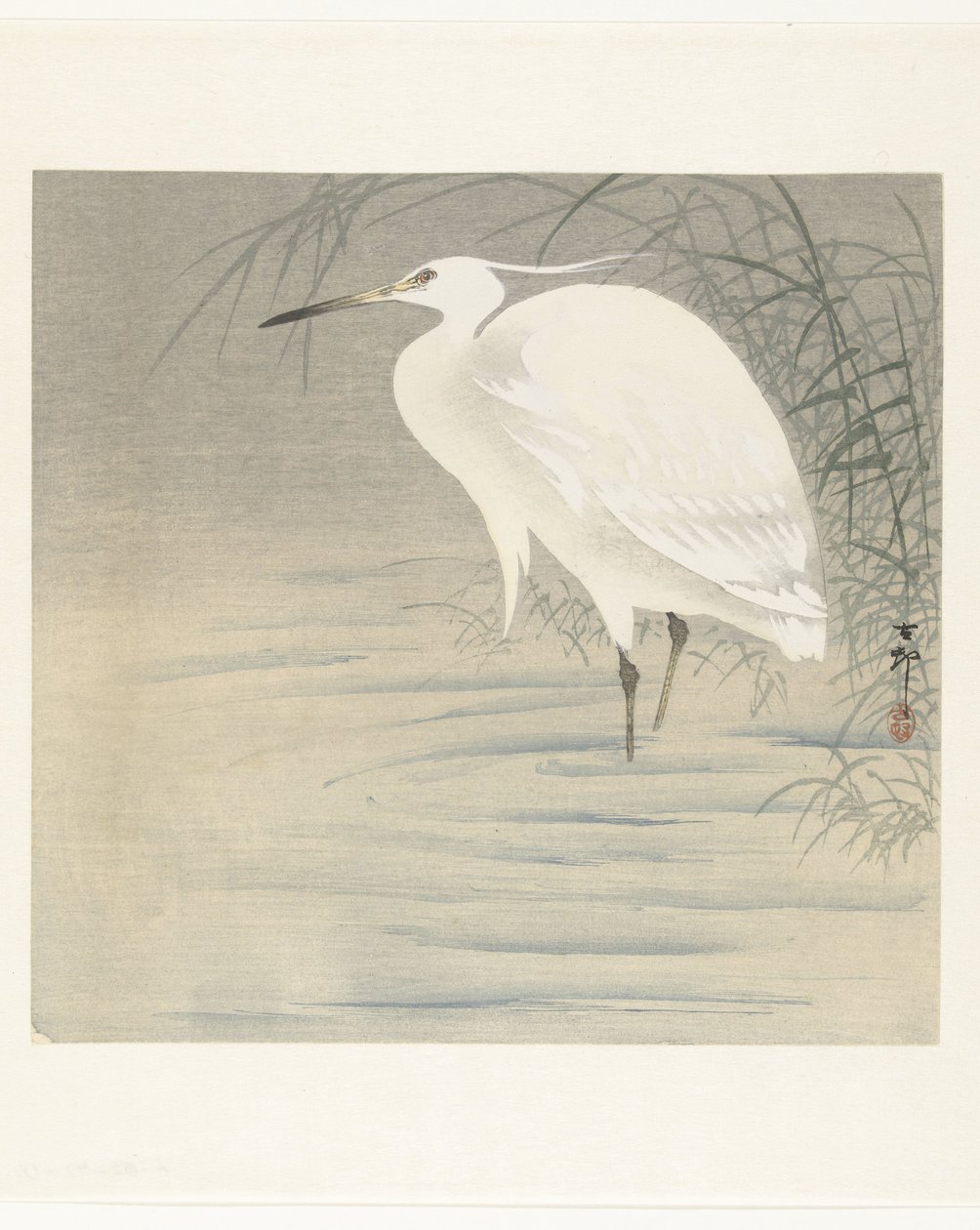 Kleiner Silberreiher von Ohara Koson