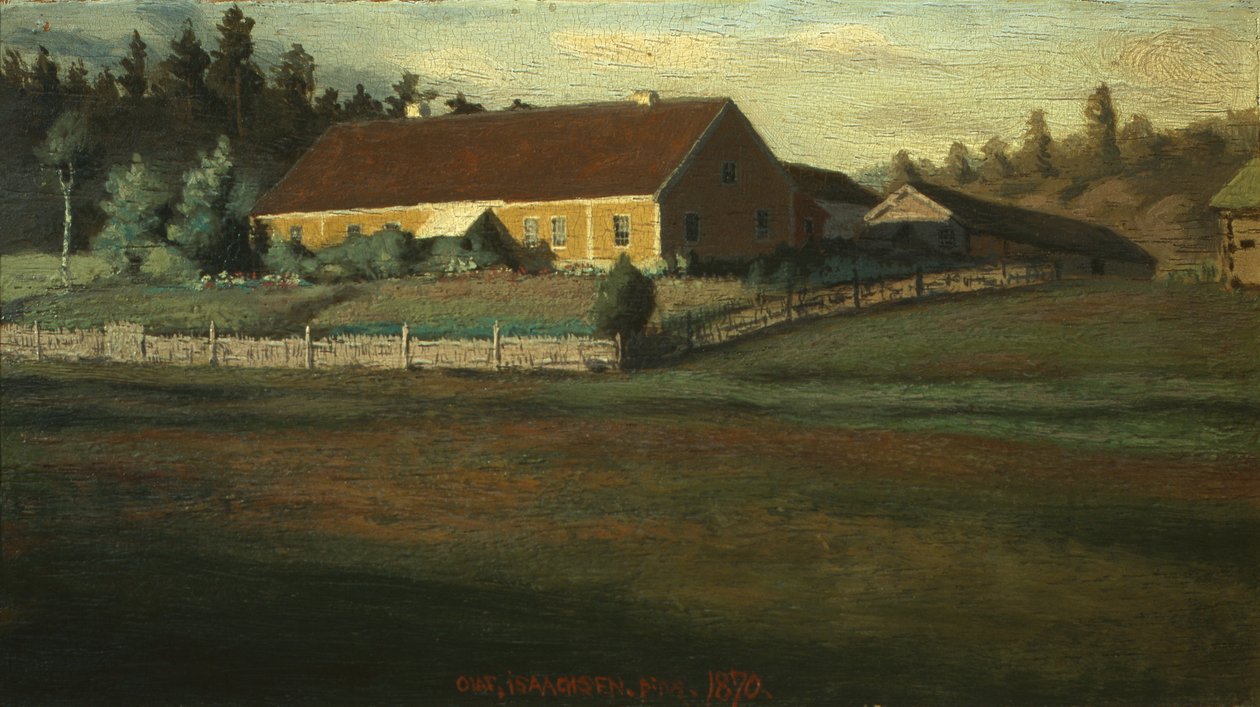 Sorenskivergården in Setesdal von Olaf Isaachsen
