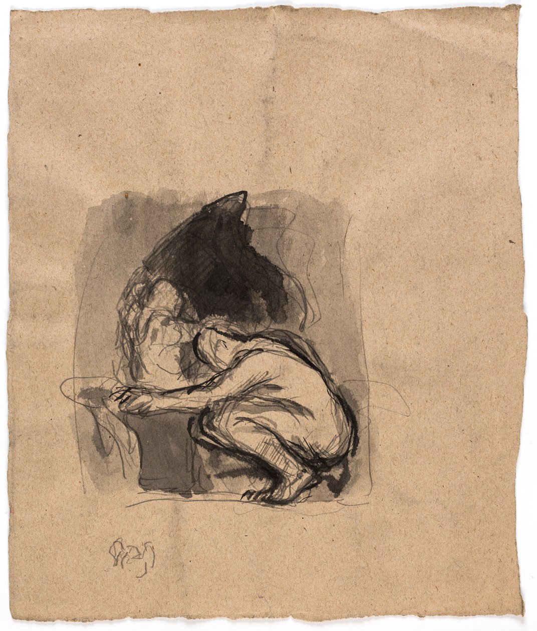 Studie zu "Dædalus und Ikarus" von Oluf Hartmann