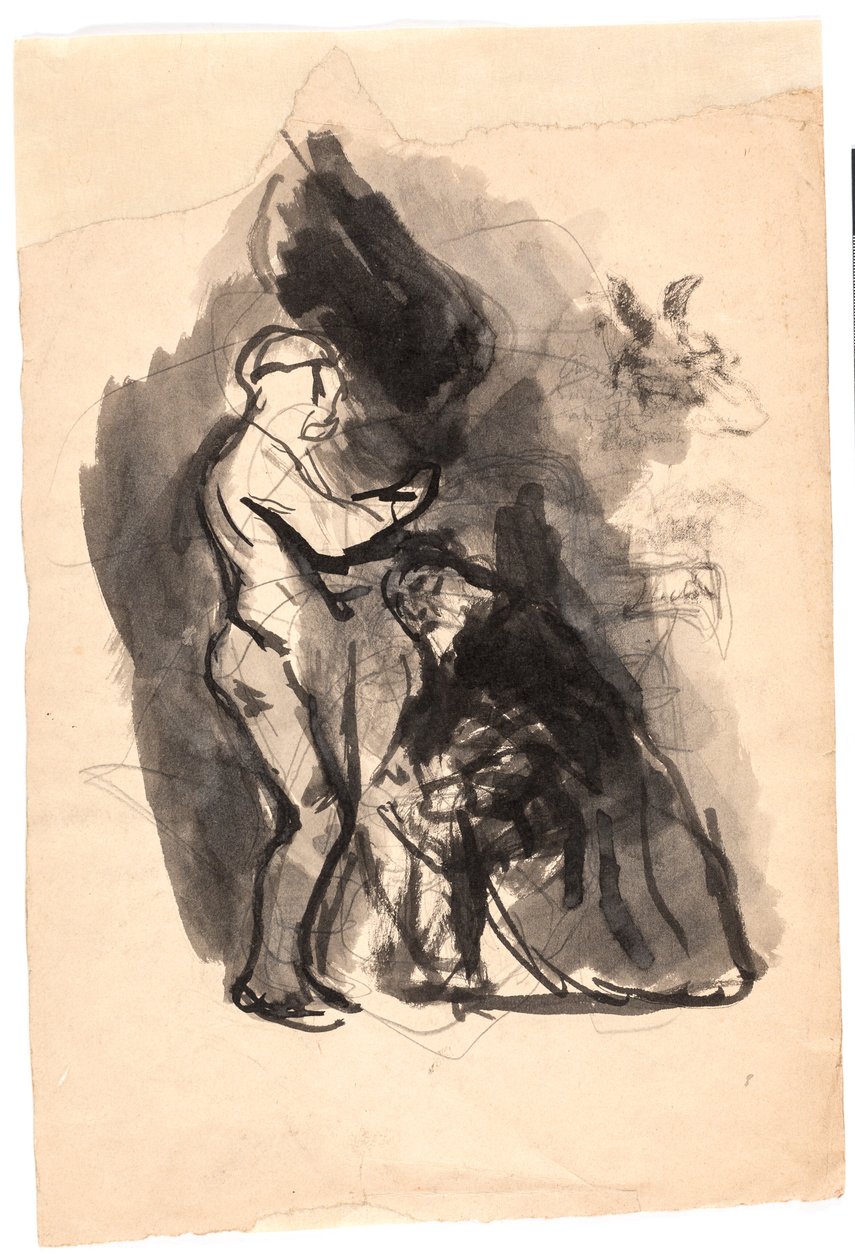 Studie zu "Dädalus und Ikarus" von Oluf Hartmann