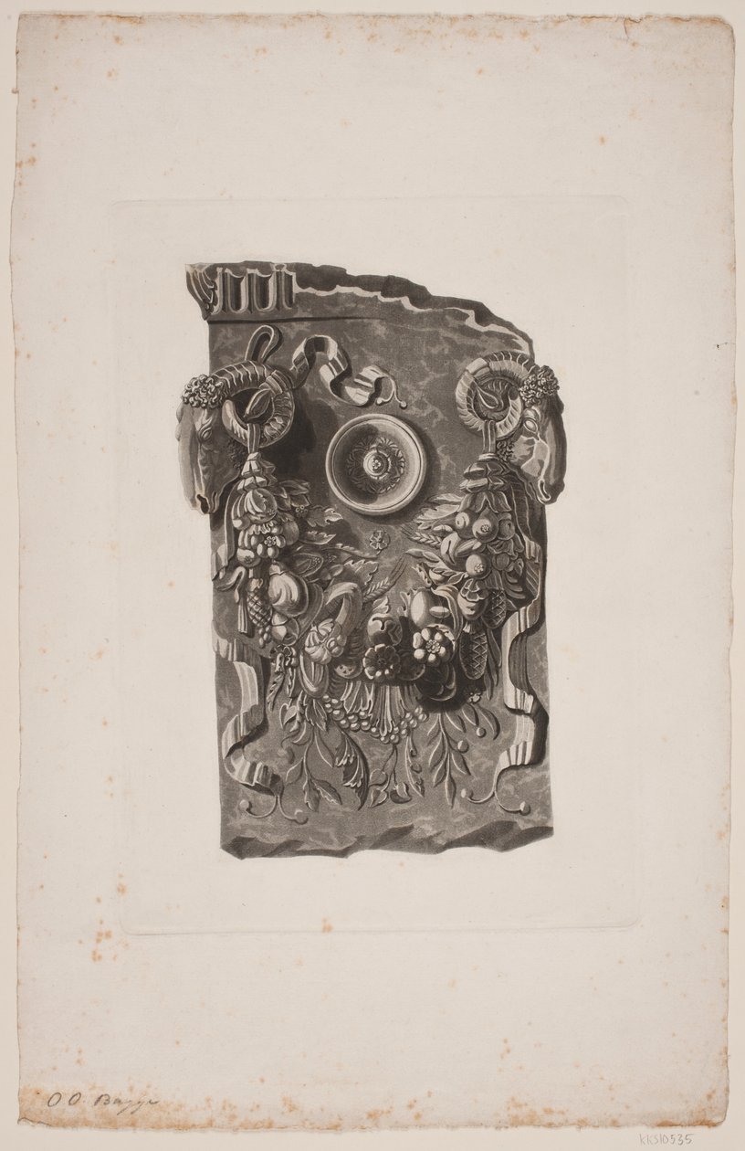 Antikes Architekturfragment von Oluf Olufsen Bagge