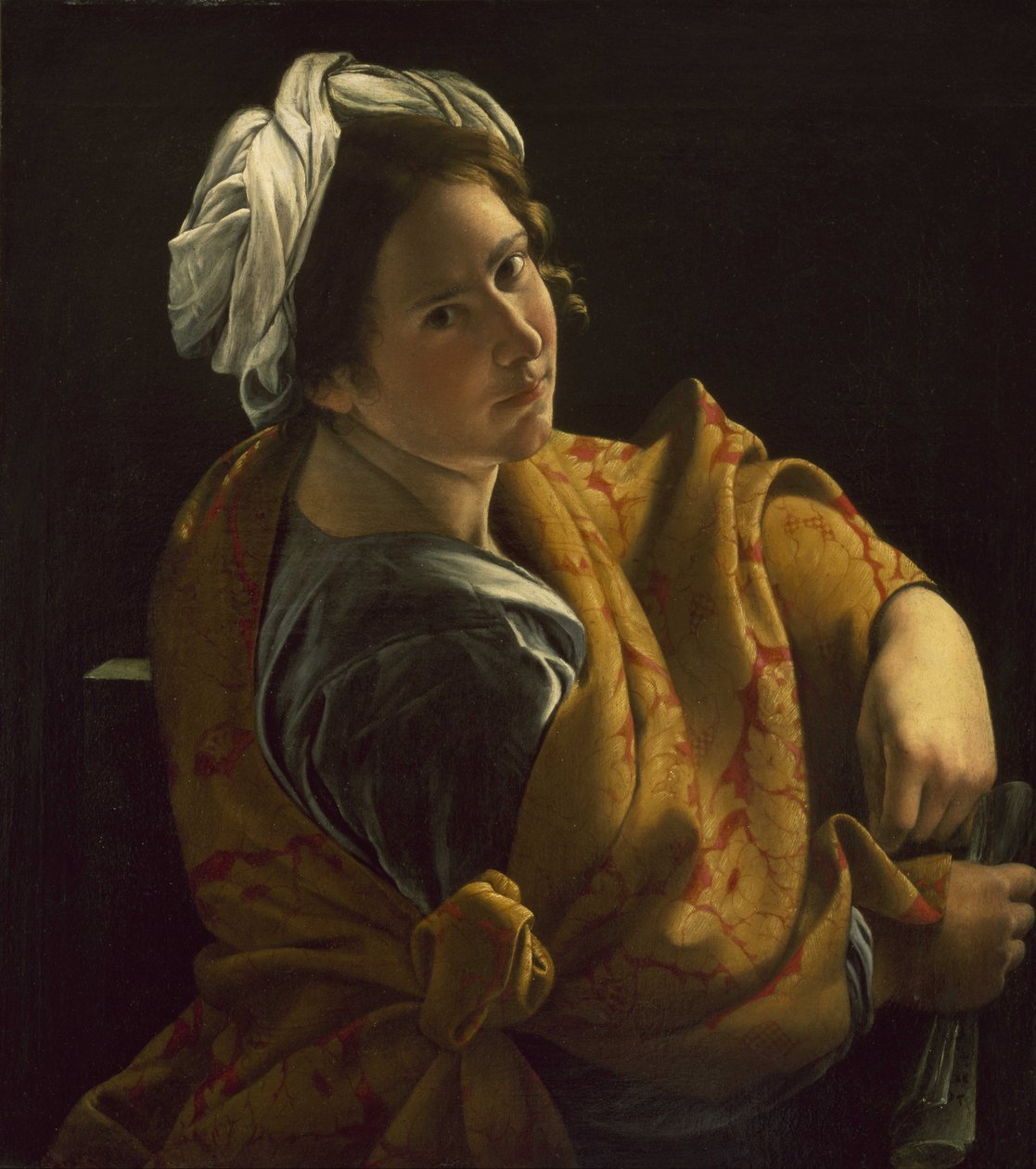 Porträt einer jungen Frau als Sibylle von Orazio Gentileschi