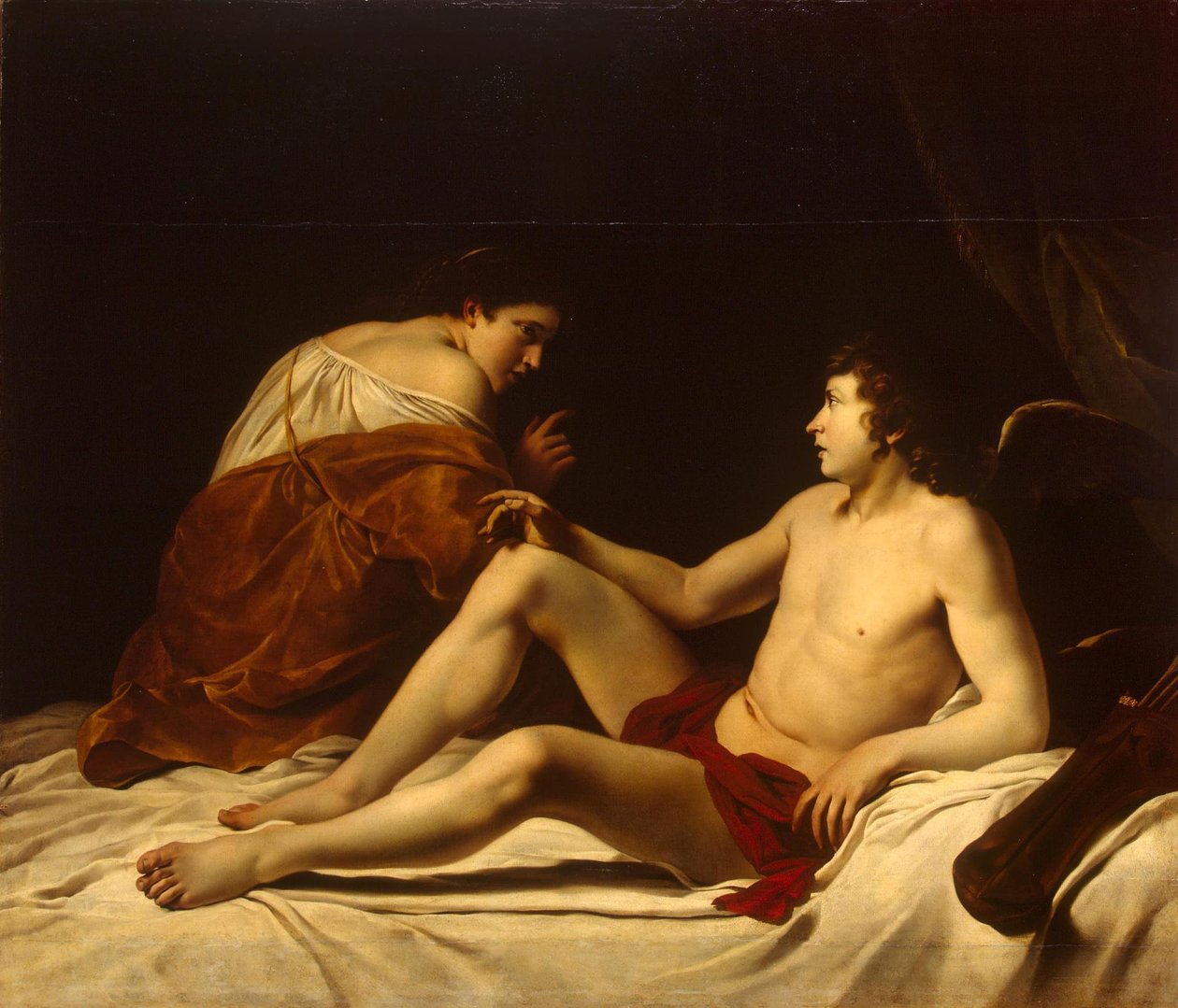 Amor und Psyche von Orazio Gentileschi