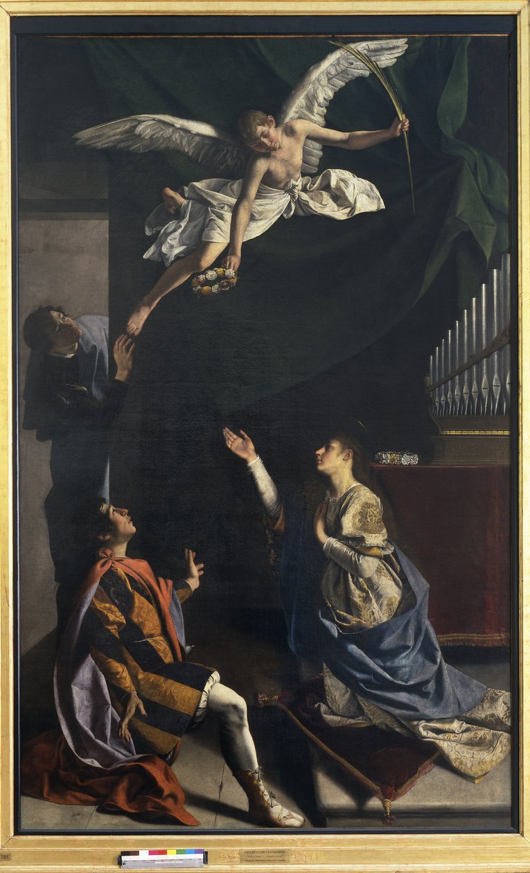 Die Märtyrer Cecilia, Valerian und Tiburtius von Orazio Gentileschi