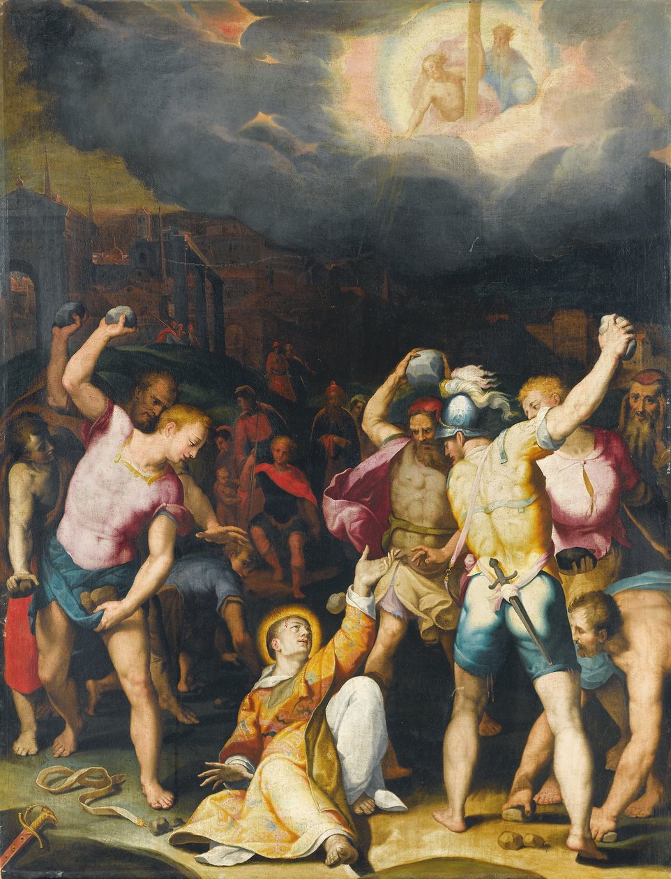 Die Steinigung des Heiligen Stephanus von Orazio Samacchini