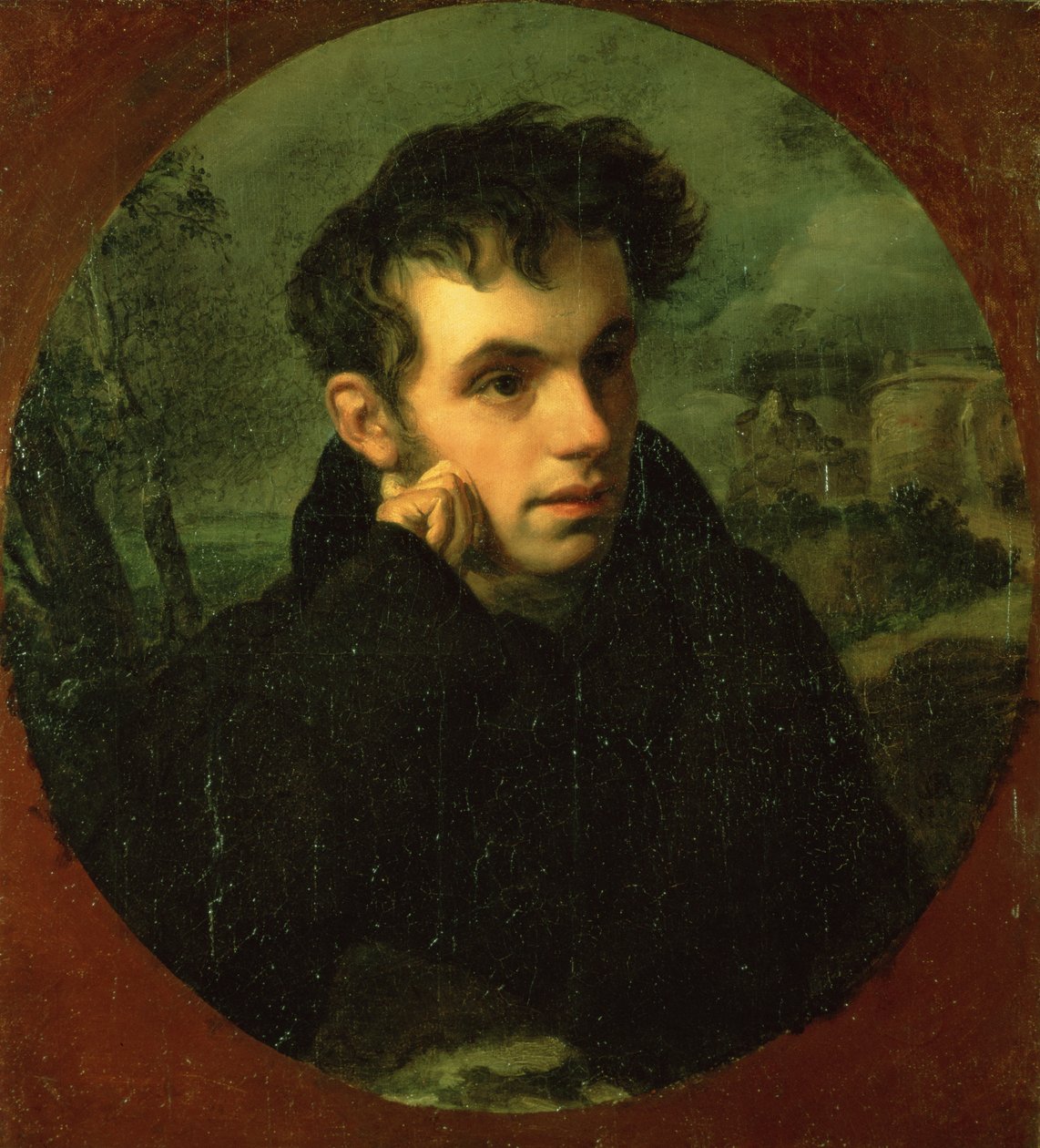 Porträt von Vassily Zhukovsky, 1816 von Orest Adamovich Kiprensky