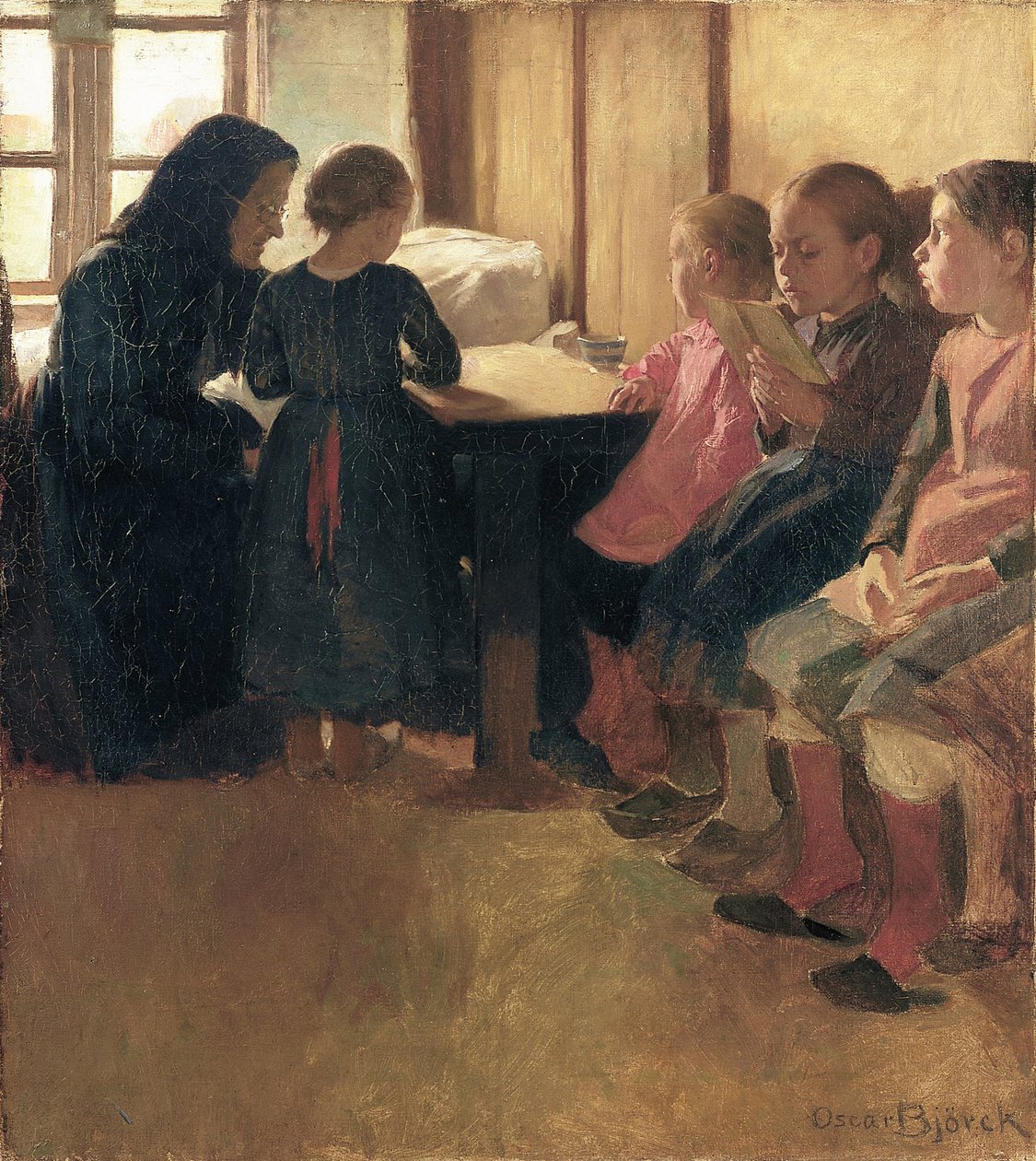 Madam Henriksens Schule für Mädchen in Skagen von Oscar Gustaf Bjorck