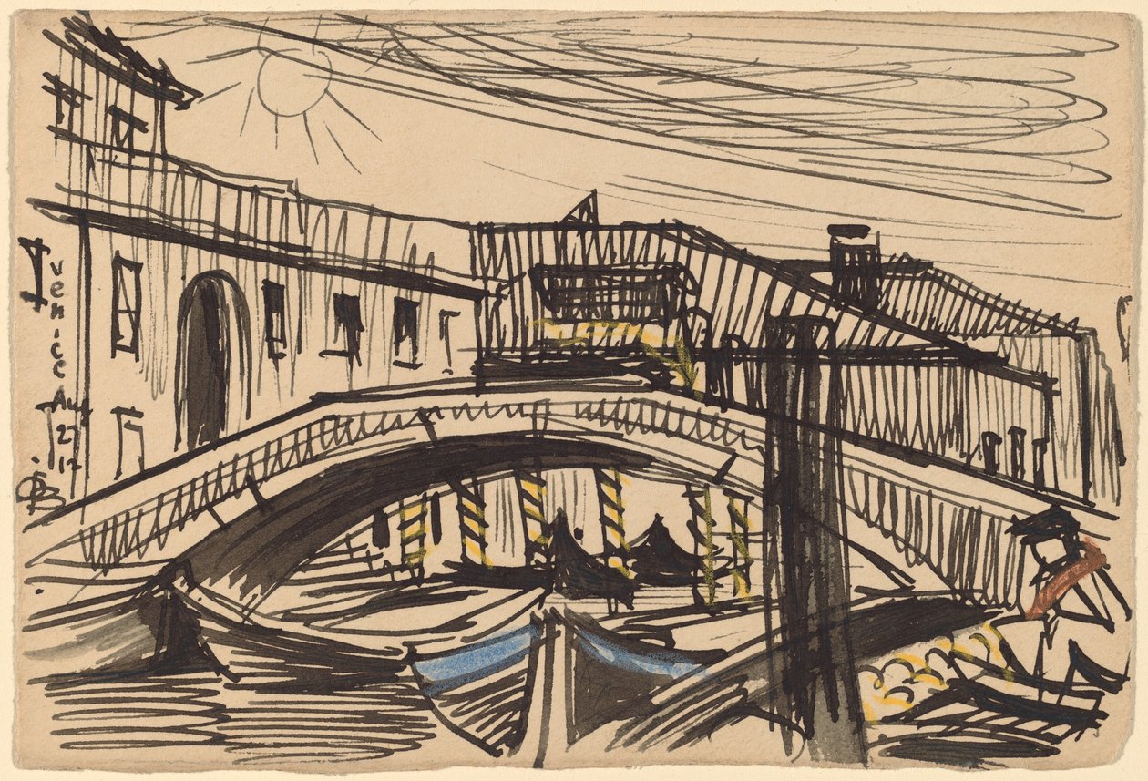 Venedig, Boote von Oscar F. Bluemner