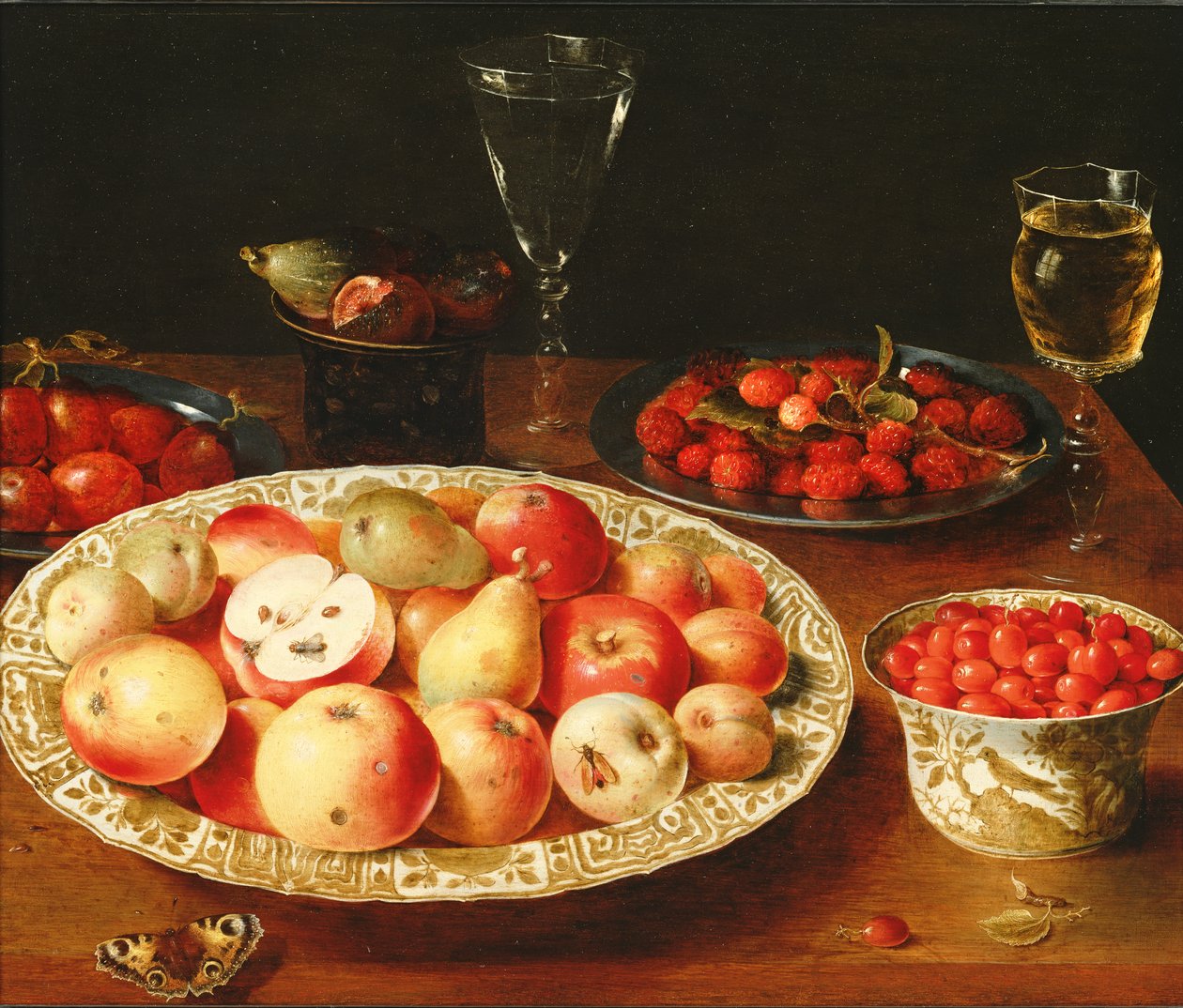 Stillleben mit Obst in Wan-Li-Porzellanschalen von Osias the Elder Beert