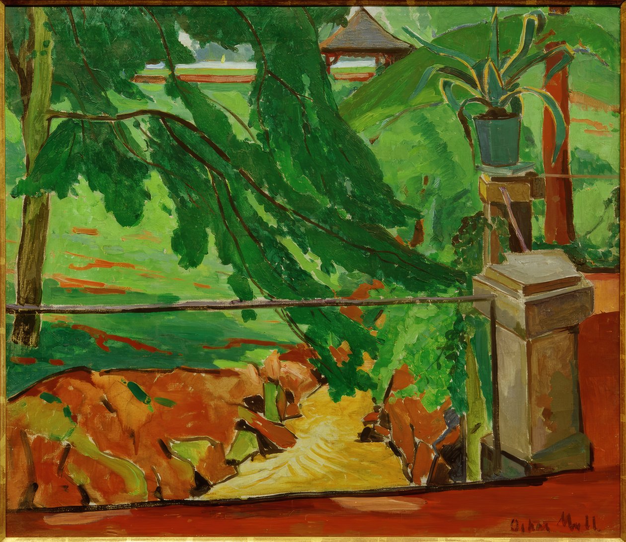 Garten in Hattenheim von Oskar Moll