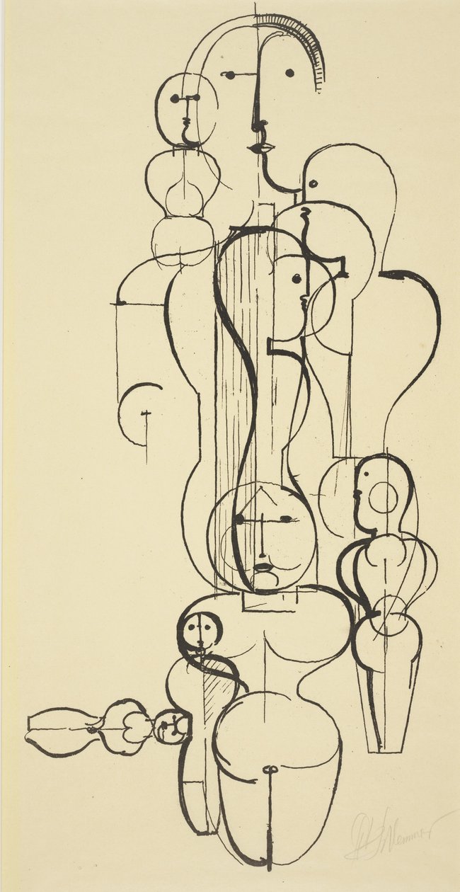 Figuraler Plan K 1 von Oskar Schlemmer