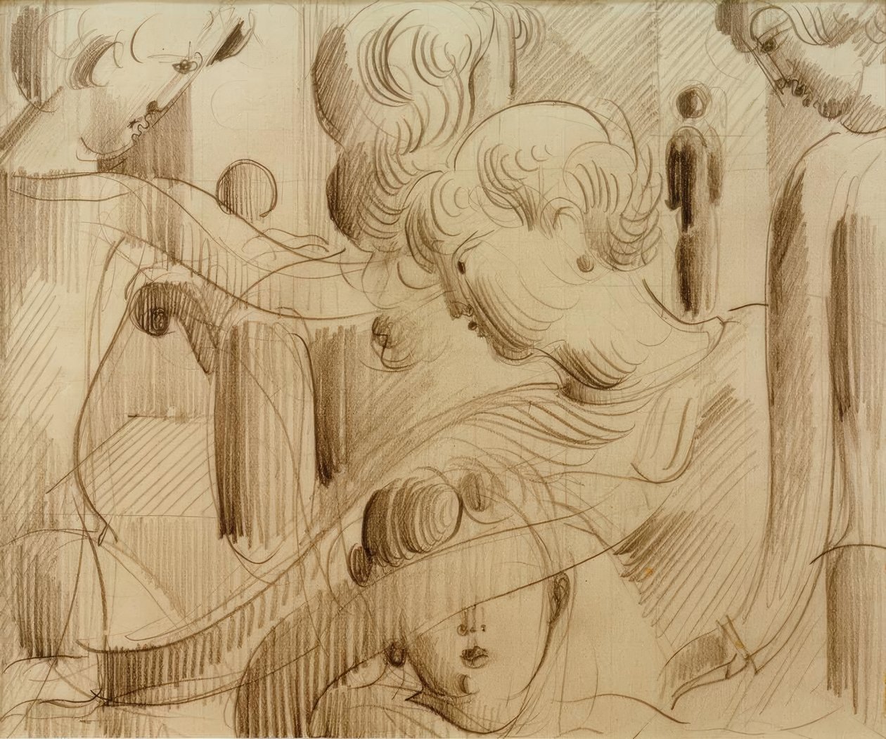 Figurenkomposition von Oskar Schlemmer