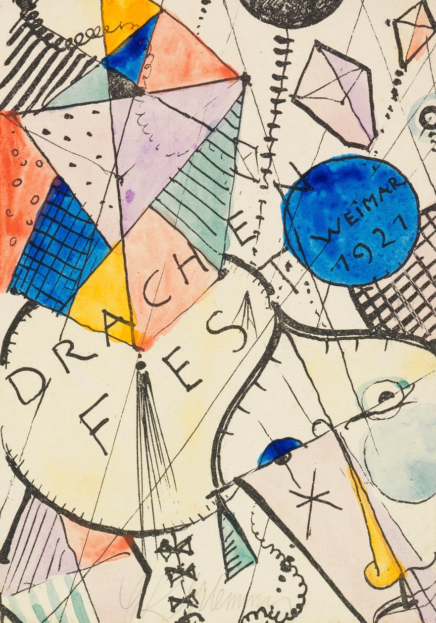Das Drachenfest, Weimar, 1921 von Oskar Schlemmer
