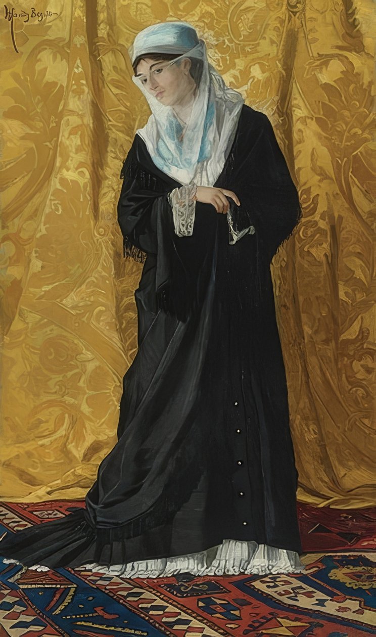 Eine Dame aus Konstantinopel von Osman Hamdi Bey