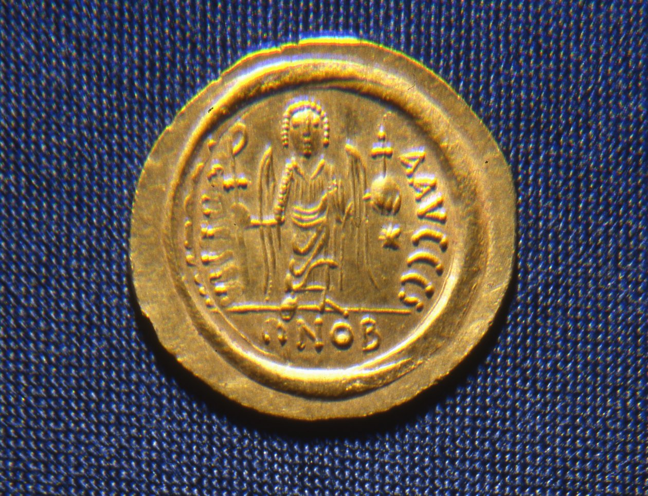 Münze von König Totila, 541-52 von Ostrogothic