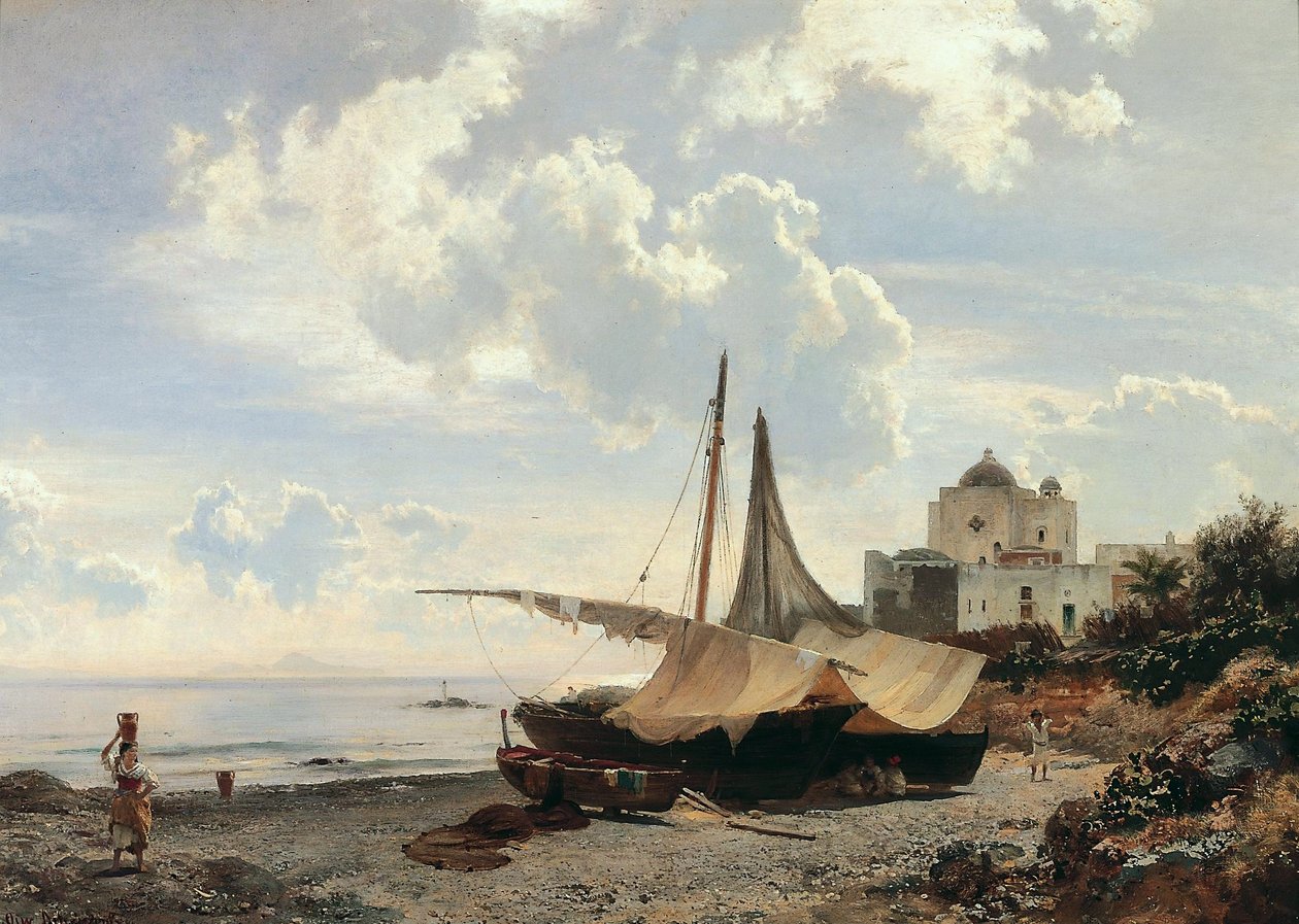 Torre del Greco von Oswald Achenbach