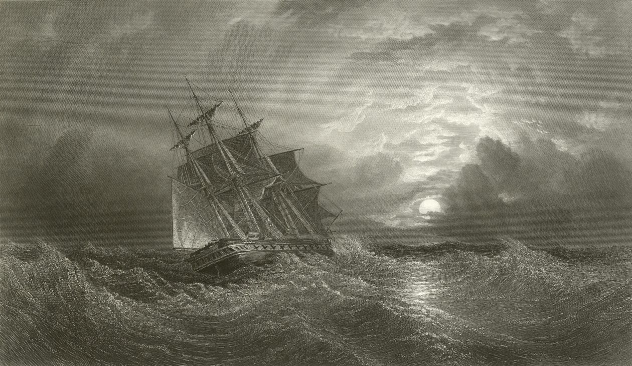 HMS Galatea auf einer Kreuzfahrt von Oswald Walters Brierly