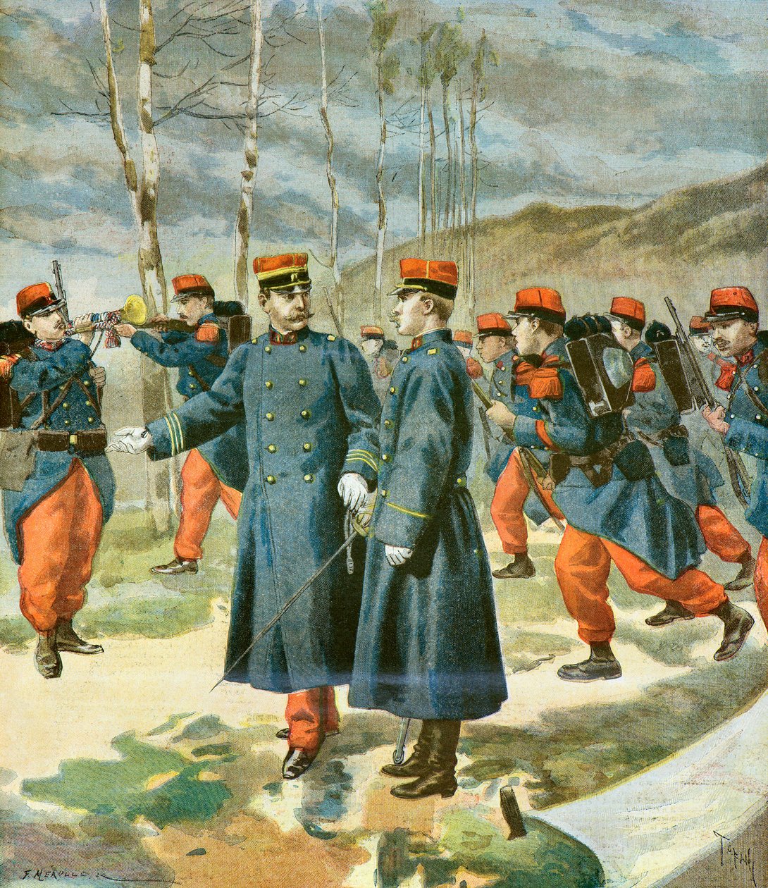 Neue Uniformen der Infanterieoffiziere von Oswaldo Tofani