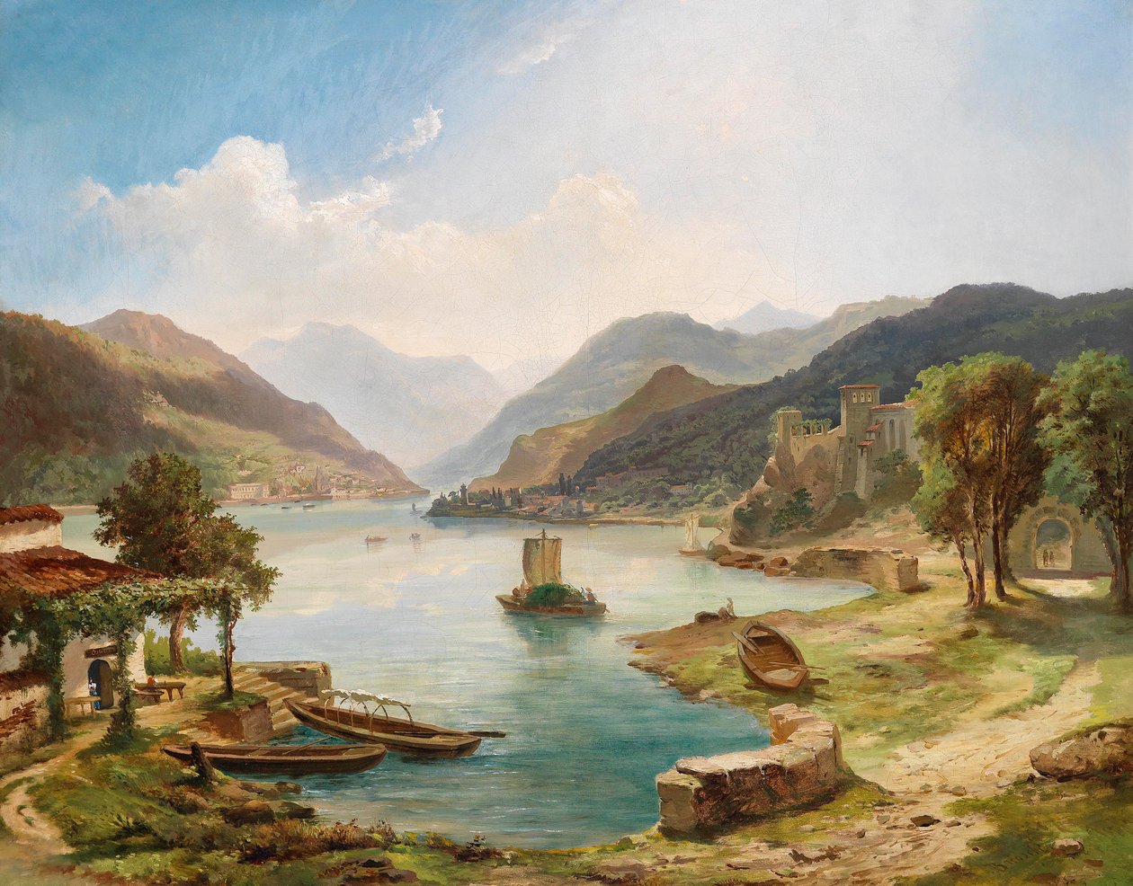 Norditalienische Seenlandschaft von Othmar Brioschi