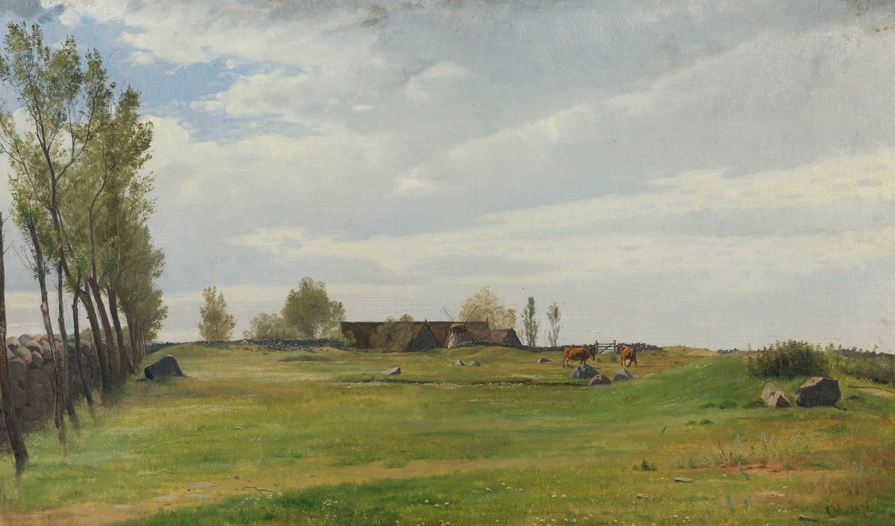 Eine bornholmische Weide von Otto Haslund