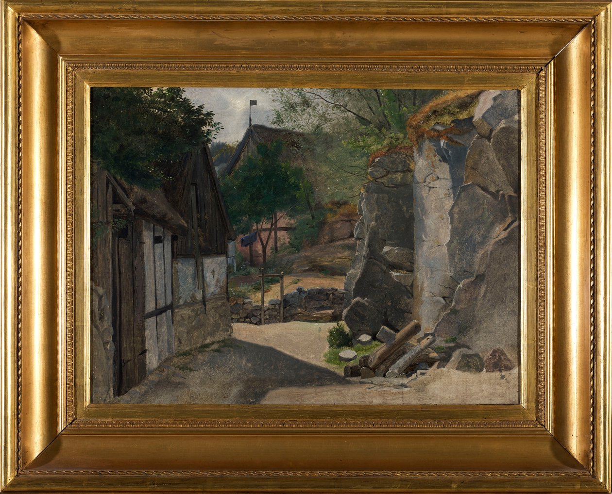 Blick auf Gudhjem von Otto Haslund
