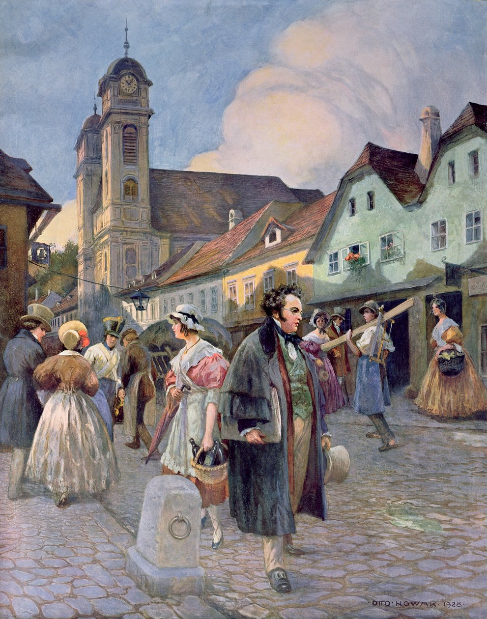 Franz Peter Schubert (1797-1828) in Liechtenthal, 1928 von Otto Robert Nowak