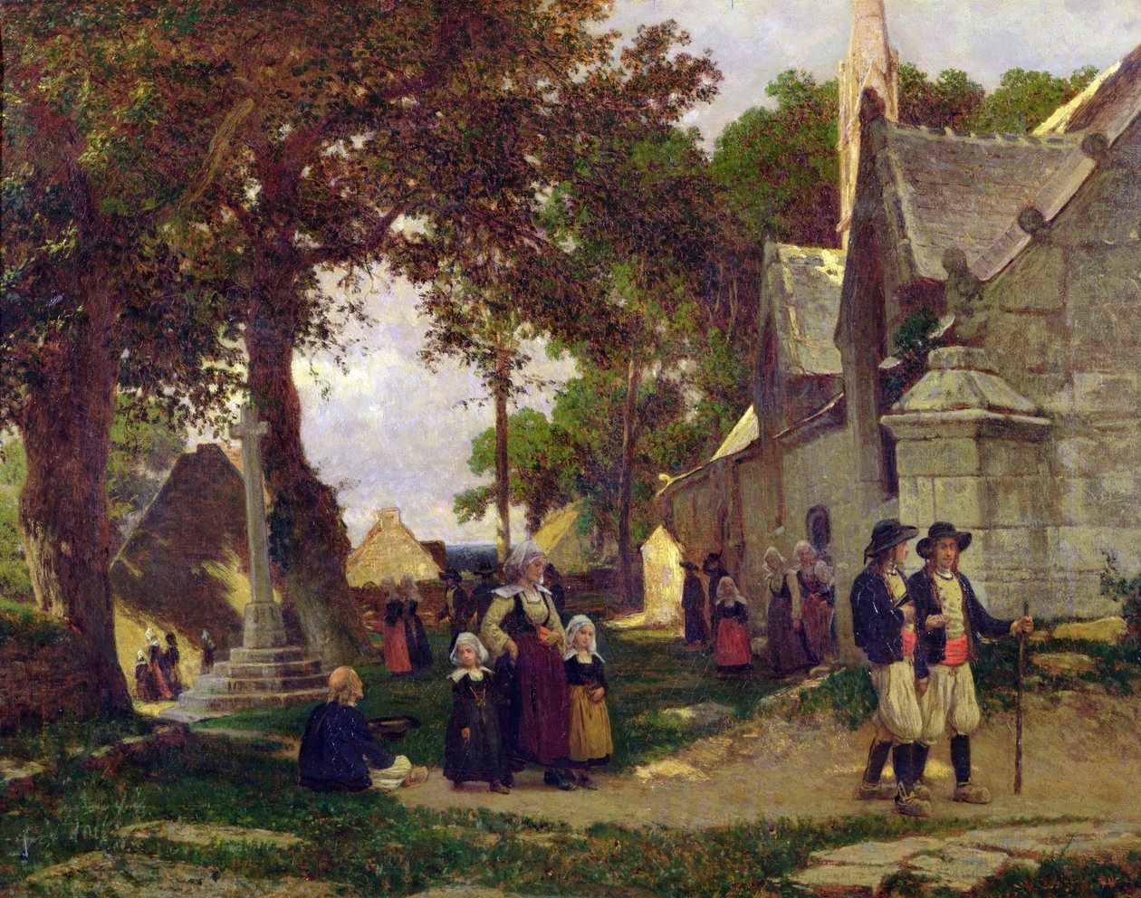 Kirche in der Bretagne von Otto Weber