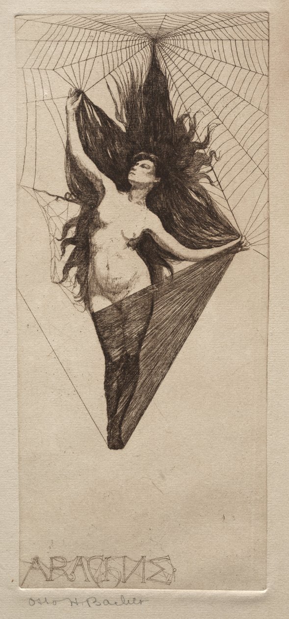 Arachne, 19. Jahrhundert von Otto H. Bacher