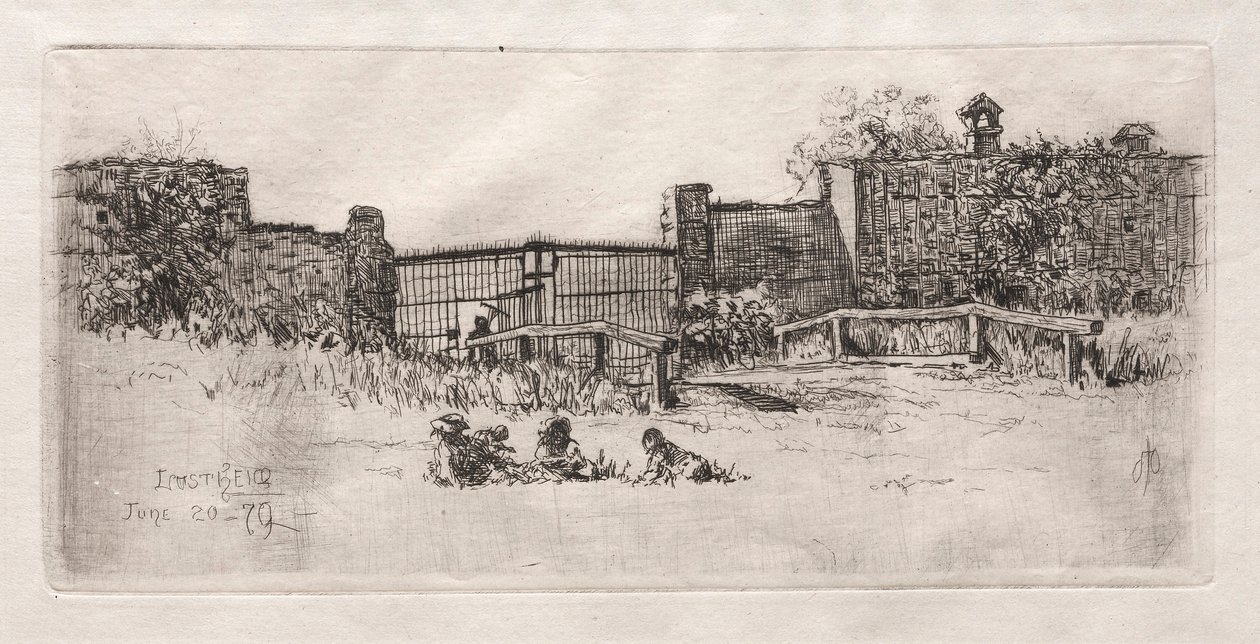 Das Tor, Lustheim, 1879 von Otto H. Bacher