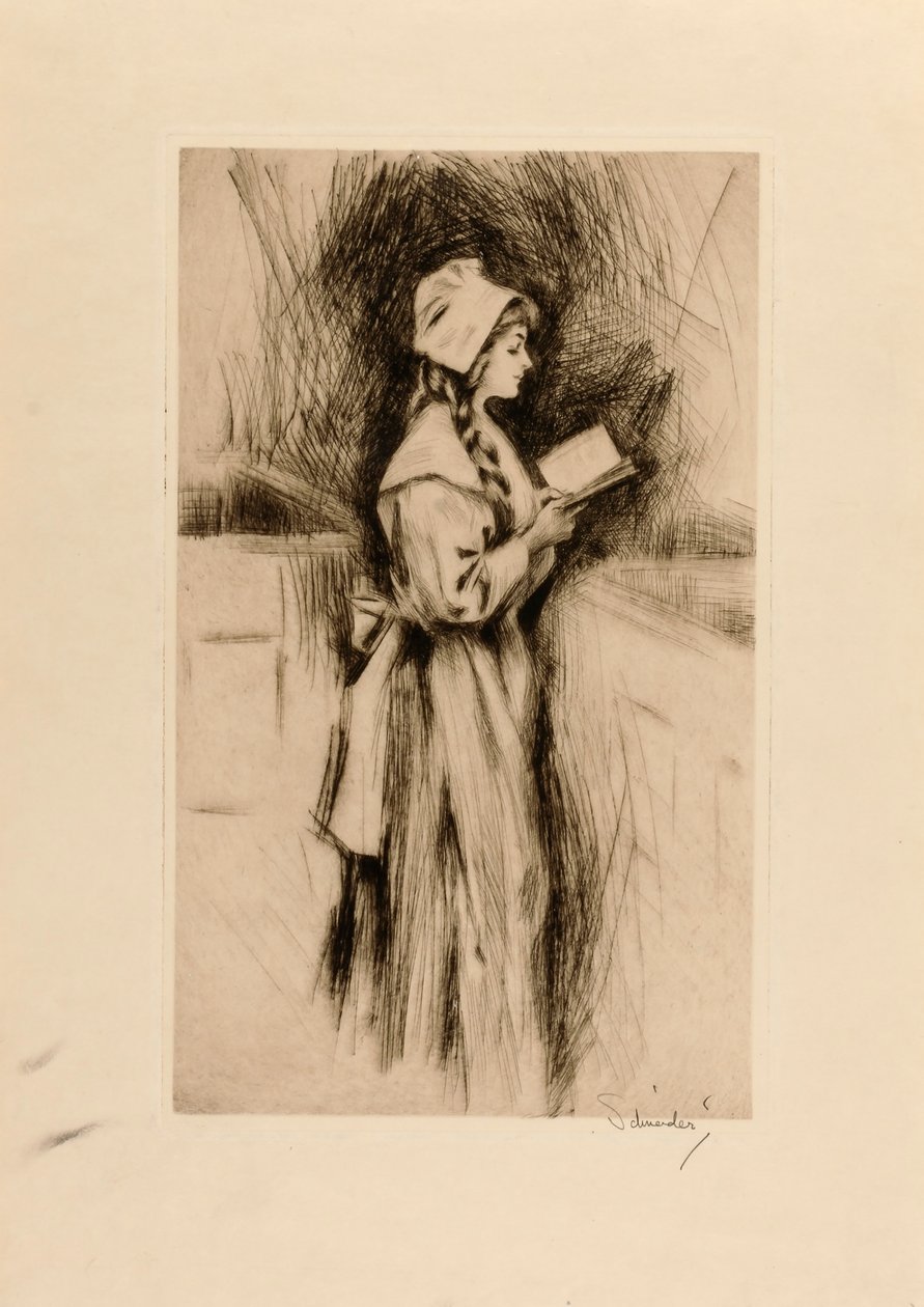 Puritanisches Mädchen von Otto J. Schneider